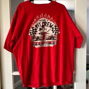 Red Mickey's Pit Crew T-Shirt Disney